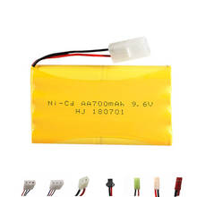 9.6v 700mah NiCD Battery For Rc toy Car Boat Gun Tanks Trains Robot Ni-CD AA 9.6v Rechargeable Battery 1Pcs for RC boats 2024 - buy cheap