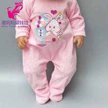 Bebê menino boneca roupas camisa calças boné para 18 "43cm nascido bebe boneca vestindo brinquedo bebê menina presentes de natal 2024 - compre barato