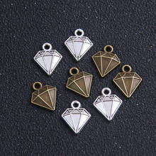 20pcs 13*15mm Two Color Metal Zinc Alloy Triangle Charms Fit Jewelry Geometric Pendant Charms Makings 2024 - buy cheap