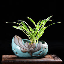 Newyenew-jarrones creativos de cerámica para el hogar, Cenicero de estilo chino, decoración de muebles, regalo de San Valentín 2024 - compra barato