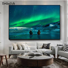 1 шт., Arctic Landscaoe, Современный домашний декор, настенные художественные фотографии для гостиной, HD спрей на холсте, Масляные картины, плакаты для спальни 2024 - купить недорого