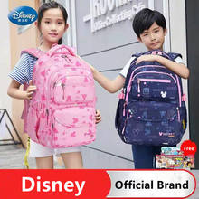 Disney-mochilas escolares de Mickey para niños y niñas, morral de hombro de princesa para estudiantes de primaria, Mochila superligera de grado 1-6, regalos para niños 2024 - compra barato