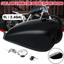 9L 2.4 Gal Universal Motorcycle Retro Fuel Gas Tank Vintage Cafe Racer with Oil Tank Cap Cover For Suzuki GN125 2024 - buy cheap