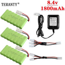 ( M Model ) Ni-MH 8.4v 1800mah Battery + USB Charger For Rc toys Car Tank Train Robot Boat Gun AA 8.4v Rechargeable Battery Pack 2024 - buy cheap