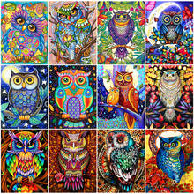 EverShine Diamond Embroidery Animal Full Drill Square DIY Diamond Painting Owl Cross Stitch Mosaic Rhinestones Set Handmade Gift 2024 - buy cheap