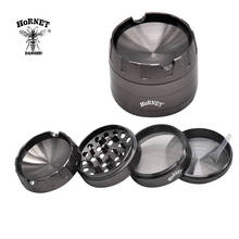 HORNET Moledor De Hierba Zinc Alloy 63MM 4Piece Metal Tobacco Herb Grinder With Cigarette Ashtray Holder Pipe Accessories 2024 - buy cheap