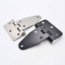 1pcs Stainless Steel T-Type Hinge Black Small Cabinet  Hardware 180 Degree Furniture soft close pivot Hinges for Wooden Box 2024 - buy cheap