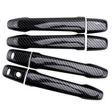 1Set Exterior Door Handle Cover Trim Fit For Mitsubishi Outlander Sport Lancer Carbon Fiber Style ABS 2024 - buy cheap