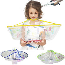 Transparent Soft Kids Barber Apron Hair Cutting Cape Gown Hairdresser Barber Apron Hairdressing Child Hair Cut Cloak Barber Mat 2024 - buy cheap