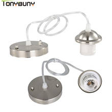 Base de lâmpada com cor preta e prateada e27, acessórios de iluminação, suporte de lâmpada popular para soquetes decorativos de hotel
