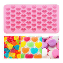 Mini Chocolate Mold 55 Holes Heart Shape Silicone Mould Cake Pan Candy Jelly Kitchen Bakery Tool Heart Mold Silicone 2024 - buy cheap