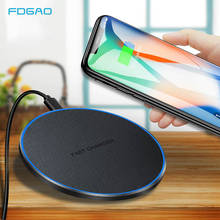 FDGAO 30W Quick Qi Induction Wireless Charger For iPhone 12 11 XR XS X 8 Samsung S21 S20 Note 20 QC 3.0 Type C Fast Charge Pad 2024 - buy cheap