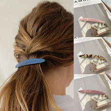 1PC Acrylic Thin Barrettes Women Girls Fashion Ponytail Spring Barrette  Hair Clips Retro Hairpins Charm Hair Accessories 2024 - buy cheap