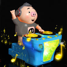 DJ Music Electric Pig Toys Electric Musical Toys Music Dancing Pig with Colorful Flashing Lights  M09 2024 - buy cheap