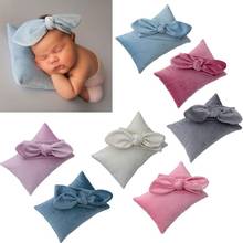 2Pcs/Set Newborn Photography Prop Infant Headband +Pillow Set Studio Photo Shoot Q81A 2024 - купить недорого