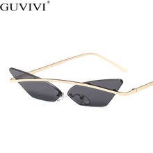 Gafas de sol sin montura Steampunk para mujer, lentes de sol de diseñador de marca de lujo, Retro, Vintage, sin marco, UV400 2024 - compra barato