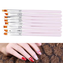 Painting Nail Brush UV Gel Gradient French Moon Shading Pen Painting Drawing Tips Acrylic Gel UV Polish Design Manicure Tools 2024 - купить недорого