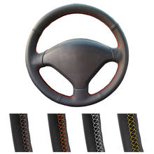 DIY Customized Car Steering Wheel Cover For Peugeot 307 CC SW 2004-2009 407 SW 2004-2009 Auto Artificial Leather Steering Wrap 2024 - buy cheap