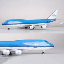 1/157 Scale 47CM Airlines Boeing 747 B747 KLM Royal Dutch Airplane Model W Light & Wheel Diecast Resin Plane For Collection 2024 - buy cheap