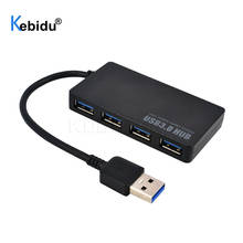 Kebidu-Adaptador USB 3,0 para ordenador portátil y PC, expansor de alta velocidad con 4 puertos externos, Hub USB 3,0, Accesorios de ordenador 2024 - compra barato