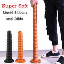 Super Soft Liquid Silicone Anal Plug 40*7.5cm Huge Screw Vagina Dildo With Suction Cup Sex Toys For Women Men Prostate Passage 2024 - buy cheap