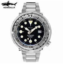 HEIMDALLR 47mm Steel Case Tuna 200m Diving Watch Sapphire Crystal NH35 Mens Wristwatch Super Luminous Automatic Mechanical Watch 2024 - buy cheap