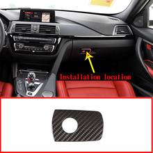 Real Carbon Fiber Passenger Storage Box Decoration Trim For BMW F80 F82 F83 M3 M4 2014-2018 Accessories 2024 - buy cheap