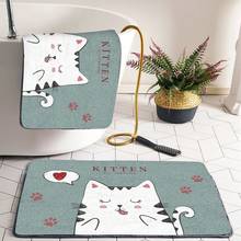 Cartoon Welcome Entrance Doormats Carpets Rugs Home Bathroom Living Room Floor Stair Kitchen Hallway Non-Slip Cat Dog Pet Mat 2024 - buy cheap