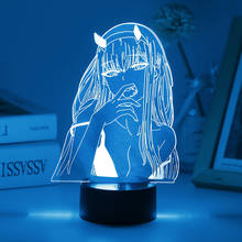 3d anime lâmpada led luzes da noite waifu mai sakurajima coelho menina para o quarto festival festa ilusão desktop decoração menino crianças presente 2024 - compre barato