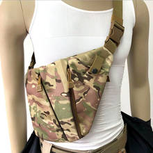 Тактическая Сумка для оружия, кобура для хранения пистолета, Мужская Военная многофункциональная нагрудная камуфляжная сумка для защиты от кражи 2024 - купить недорого
