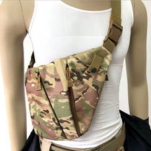 Tactical Gun Bag Storage Pistol Gun Holster Men's Military Concealed Anti-theft Multifunctional Right Shoulder Chest Camo Bag 2024 - buy cheap