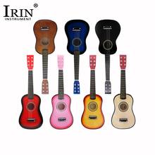 IRIN 21/23 дюйма, мини-гитара, корпус из твердой древесины, струны для гитары, пикап для детей, для начинающих, маленькая Акустическая гитара 2024 - купить недорого