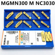 10 Uds MGMN300 M NC3030 inserto de carburo ranurado de 3MM herramienta de torno girando y ranurado mgmn300-M de alta calidad 2024 - compra barato