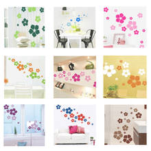 1pcs Removable Beautiful Flowers Wall Stickers For Kids Rooms Living Room Bedroom Home Decoration DIY Art PVC Vinyl Decals 2024 - buy cheap