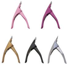 Acrylic UV False Fake Nails Tips Manicure Cutter Clipper Tool Stainless Steel 2024 - buy cheap