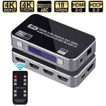 4x1 HDMI аудио экстрактор стерео экстрактор конвертер 4K HDMI к HDMI оптический TOSLINK SPDIF + 3,5 мм HDMI аудио сплиттер адаптер 2024 - купить недорого