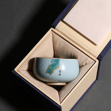 80/90ml Azure Ru Kiln Porcelain Tea Cup Ceramic Teacup Kung Fu Tea Set Master Cups Tea Bowl Container Teacups Home Decor Teaware 2024 - buy cheap