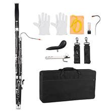 Muslady Professional C Key Bassoon Woodwind Instrument Wood Body Nickel-Plated Key with Reed Gloves Cleaning Cloth Carrying Case 2024 - buy cheap