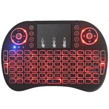 Air Mouse-miniteclado portátil de 92 teclas, teclado inalámbrico con diseño en inglés de 2014 GHz, Touchpad, mando a distancia, novedad de 2,4 2024 - compra barato