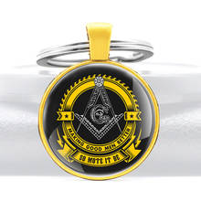 Fashion Masonic Making Good Men Better Glass Dome Key Chain Classic  Men Women Eye of God Jewelry Gifts Key Ring 2024 - buy cheap