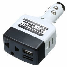 2 in 1 Car Power Converter Inverter DC 12/24V to AC 220V Power+USB Charger Adapter Charger Car Cigarette Lighter Socket 2024 - buy cheap