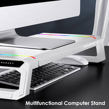 Portable Desktop Stand Monitor Supportor Multi-Function Desktop Monitor Holder RGB Universal Computer Laptop Stand Base 2024 - buy cheap