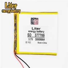 3.7V 3000mAh 377785 Lithium polymer Tablet Battery with protection board For Tablet PC 2024 - buy cheap