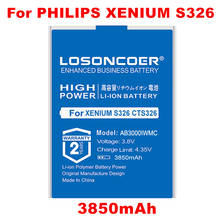 LOSONCOER-baterías AB3000IWMC de 3850mAh, para Philips XENIUM S326 CTS326, batería de teléfono móvil + número de seguimiento 2024 - compra barato