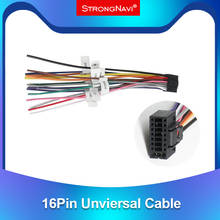 16PIN Universal Wire Harness Female Adapter Connector Cable Radio Wiring Connector Adapter Plug Kit for Auto Car Stereo System 2024 - buy cheap