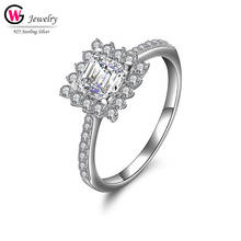 Engagement Ring 925 Sterling Silver CZ Stone For Women Finger Jewelry Wedding Christmas Gift 2024 - buy cheap