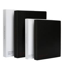 Kokuyo fichário urbano monocromático, preto e branco, capa de livro de folhas soltas, 40 folhas, a5 b5, escritório, estudante, papelaria 2024 - compre barato
