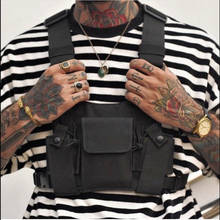 Men Tactical Shoulder Bags Chest Rig Bag Streetwear Men Functional Waist Packs Adjustable Pockets Waistcoat 2024 - buy cheap