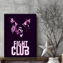 Fight Club-pintura en lienzo de película clásica, carteles e impresiones, imágenes en la pared, decoración abstracta para el hogar, Plakat 2024 - compra barato