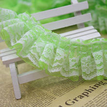 41Yds 4cm Wide Lace Ruffle Trim Gathered Ribbon Fabric Embroidered Applique Sewing Craft Wedding Bridal Dress Embellishment Hot 2024 - buy cheap